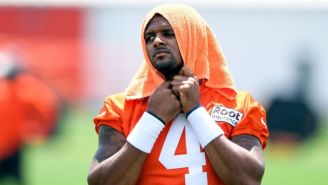 Deshaun Watson entrenando con los Browns