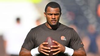 Deshaun Watson entrenando con los Browns