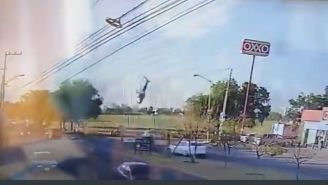 Desplome de helicóptero de la Secretaría de Seguridad Pública de Aguascalientes