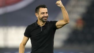 Xavi Hernández durante un duelo del Al-Sadd 