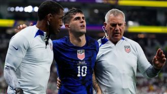 Pulisic durante su golpe y lesión