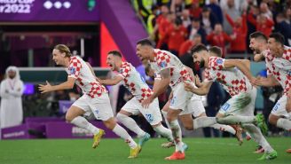 Jugadores de Croacia en festejo