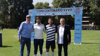 Ricardo Peláez en la inauguración de la Copa Centenario