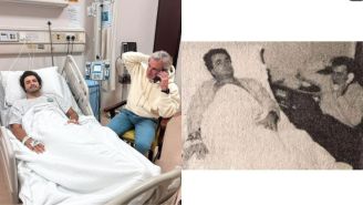 Carlos Sainz toma con humor su operación y recrea foto de su padre de hace más de 40 años