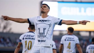 Martínez celebra con los Pumas