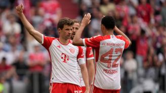 Festejo de los muniqueses tras el gol de Müller 