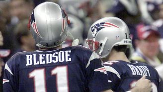 Brady y Bledsoe en la NFL