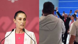 La candidata no se intimidó ante los gritos en apoyo a Gálvez