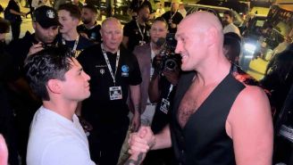 Ryan García presente para apoyar a Tyson Fury previo a la pelea ante Oleksandr Usyk