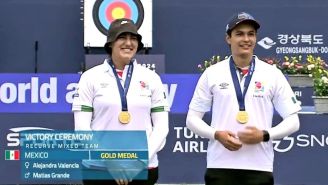 Alejandra Valencia y Matías Grande se llevan el oro en la Copa Mundial de Tiro con Arco