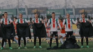 Deportivo Palestino salta a la cancha con ‘niños invisibles’ en protesta por muerte de menores