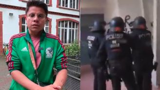 Durante el operativo de desalojo de manifestantes de la Universidad Humboldt en Berlín, policías locales sometieron con fuerza al periodista