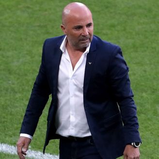 Jorge Sampaoli, en el juego de Argentina contra Islandia