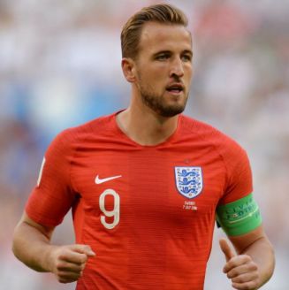 Harry Kane, en el juego entre Inglaterra y Suecia