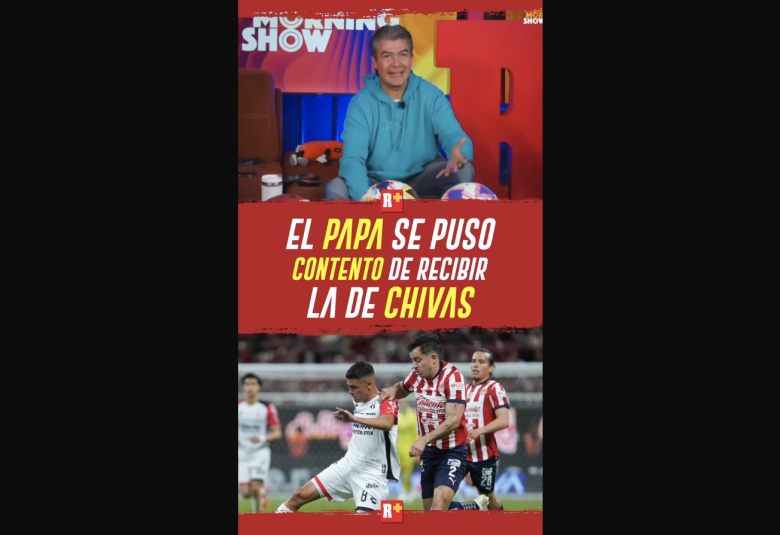 El papa se puso contento de recibir la de Chivas
