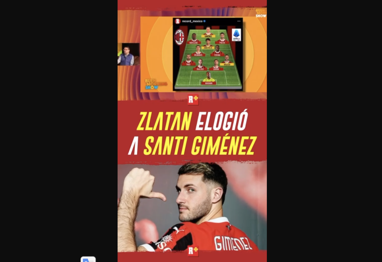 ZLATAN elogió a SANTI GIMENEZ