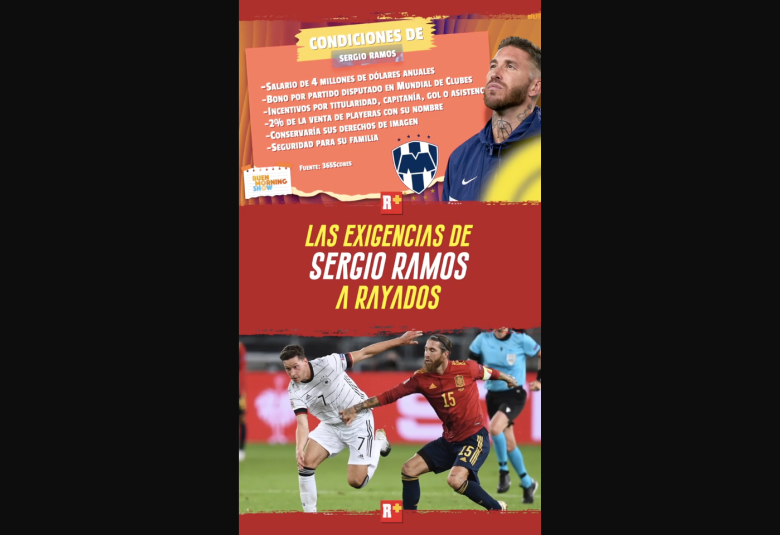 Las exigencias de Sergio Ramos a Rayados