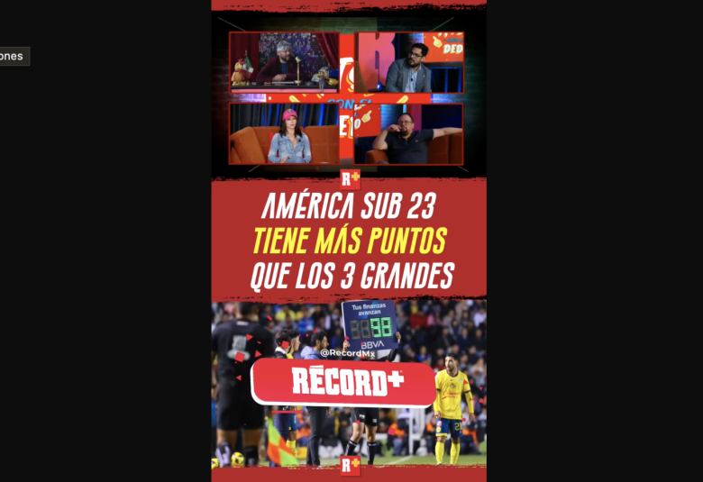 AMÉRICA sub 23 tiene MÁS PUNTOS que los 3 grandes