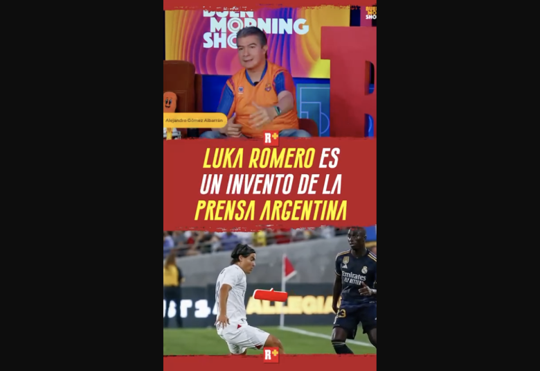 Luka Romero es un invento de la prensa Argentina