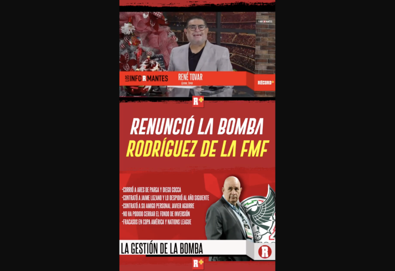 Renunció la Bomba Rodríguez a la FMF esta mañana