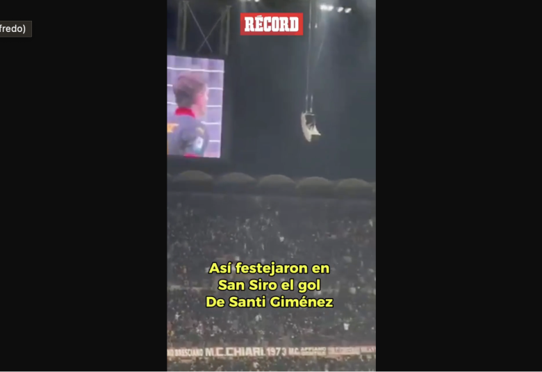 Imposible no emocionarse con este video. San Siro vibra con Santi Giménez.