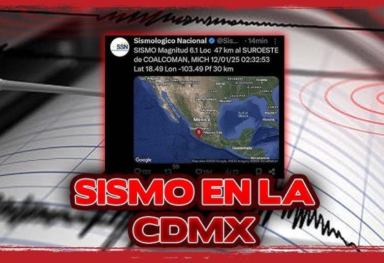 SISMO en la CDMX con MAGNITUD 6.1