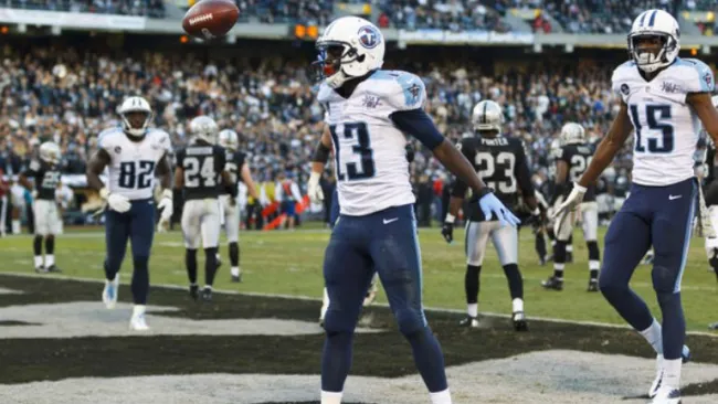Kendall Wright en un partido contra los Raiders