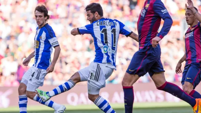 Vela, en un partido contra Barcelona