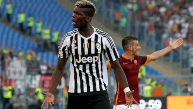 Paul Pogba en un partido con la Juventus