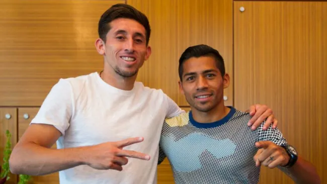 Herrera y Aquino posan para la lente de RÉCORD