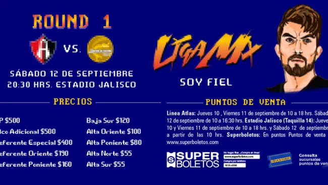 El desplegado de Atlas para el primer partido