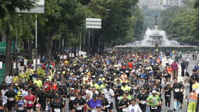 Corredores en el Maratón de la Ciudad de Mexico