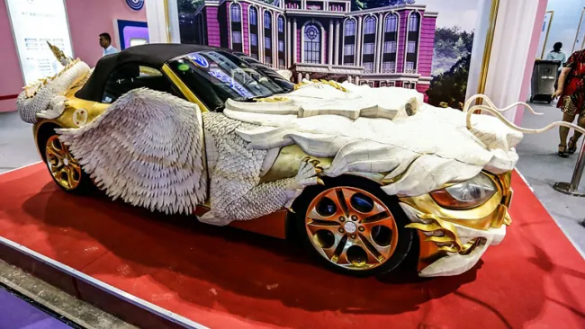 Así luce el auto transformado en un dragón