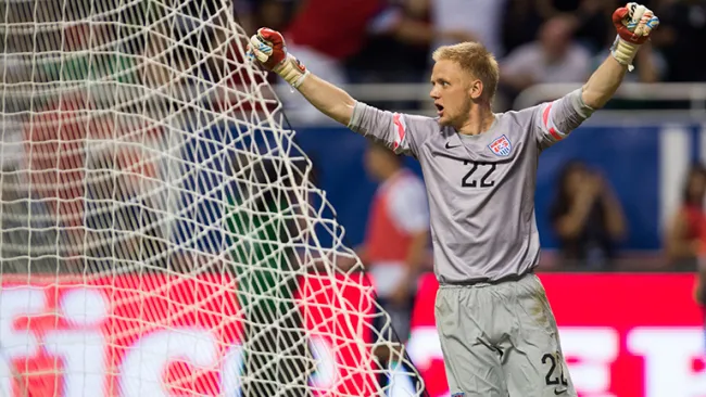 Yarbrough, celebrando un gol con EU