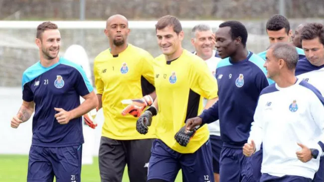 Layún en el entrenamiento del Porto