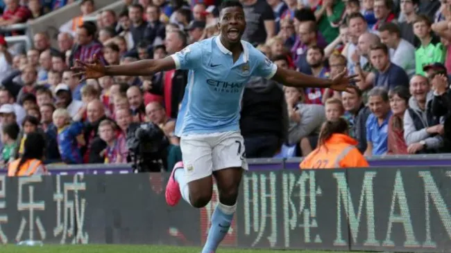 Iheanacho celebra el único tanto del partido 
