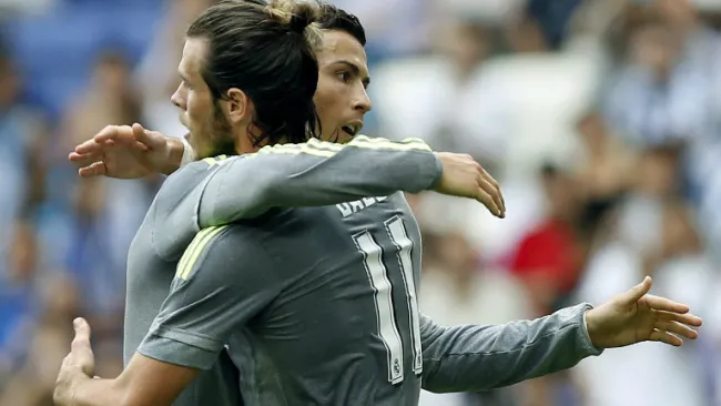 Cristiano y Bale, en partido del Madrid