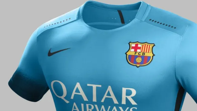 Camiseta azul del FC Barcelona
