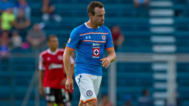 Gerardo Torrado, en un partido de Cruz Azul