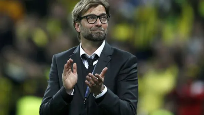 Jürgen Klopp en un partido con el Borussia Dortmund