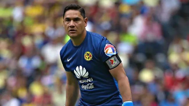 Moisés Muñoz, en un partido del América