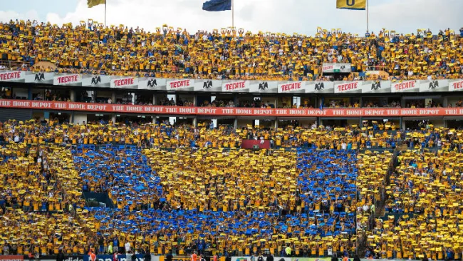 Afición de Tigres realiza mosaico en el Clásico Regio 