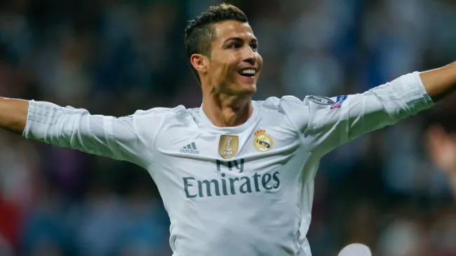 CR7 festeja un gol del Real Madrid