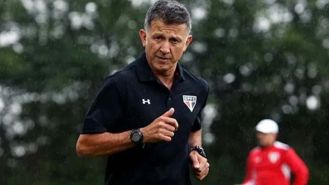 Osorio en una práctica de Sao Paulo