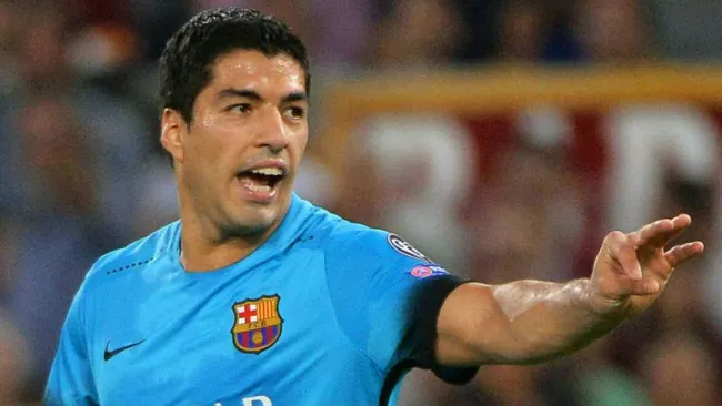 Luis Suárez durante un partido del Barcelona