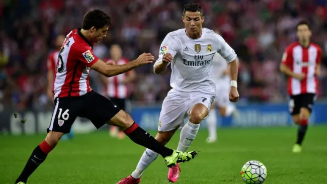CR7 en un partido con el Real Madrid