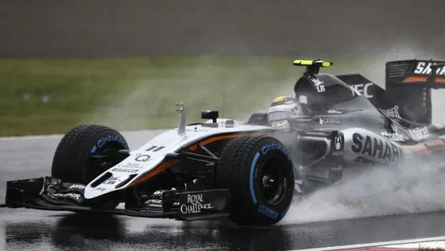 Checo Pérez, en el circuito de Suzuka