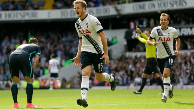 Dier grita el tanto del empate ante el City