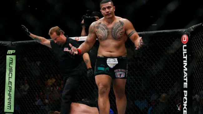 Soa Palelei después de una pelea