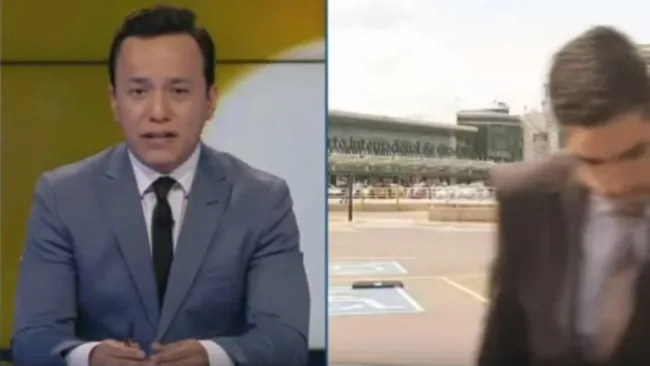 David Medrano, al momento de ser atropellado